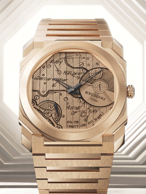 Octo Finissimo Chronograph GMT Sketch Timeforart Edition © Bulgari