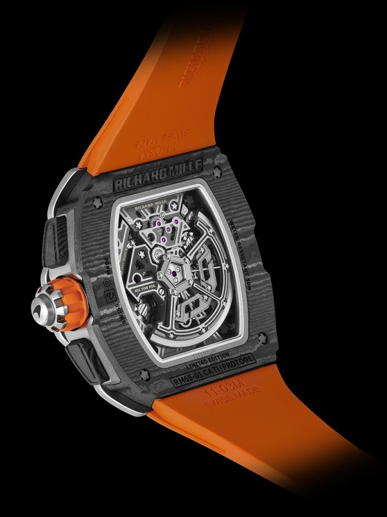 Back of the RM 65-01 Automatic Split-Seconds Chronograph McLaren W1 © Richard Mille