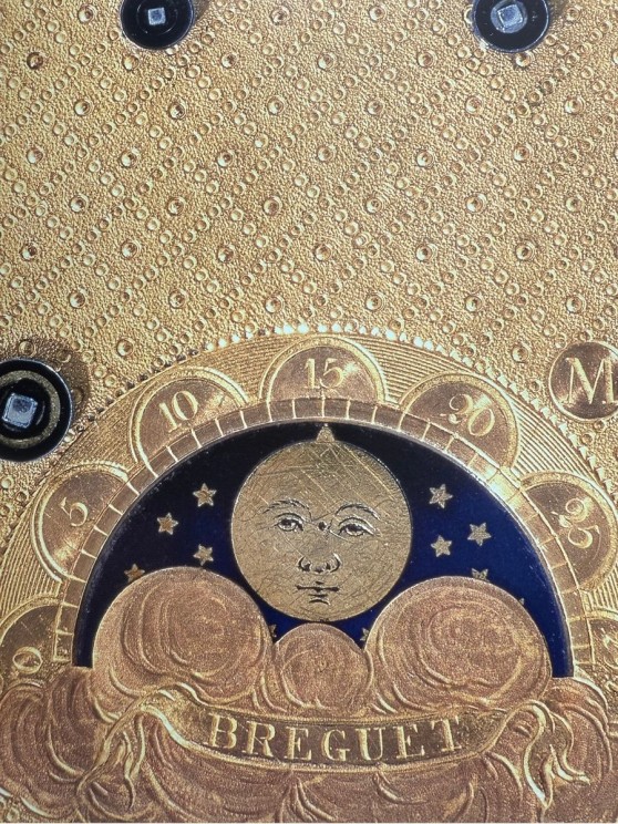 Détail du cadran d'or de la montre à double face à grandes complications Breguet n° 92 (1791) © Breguet