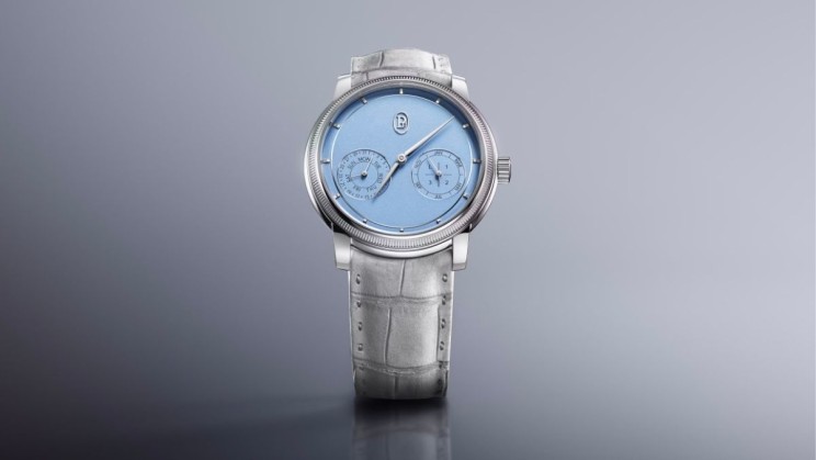 Toric Quantieme Perpetuel Platinum Morning Blue © Parmigiani Fleurier