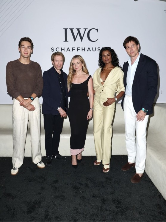 George Russell, Jerry Bruckheimer, Kerry Condon, Simone Ashley & Toto Wolff © IWC Schaffhausen