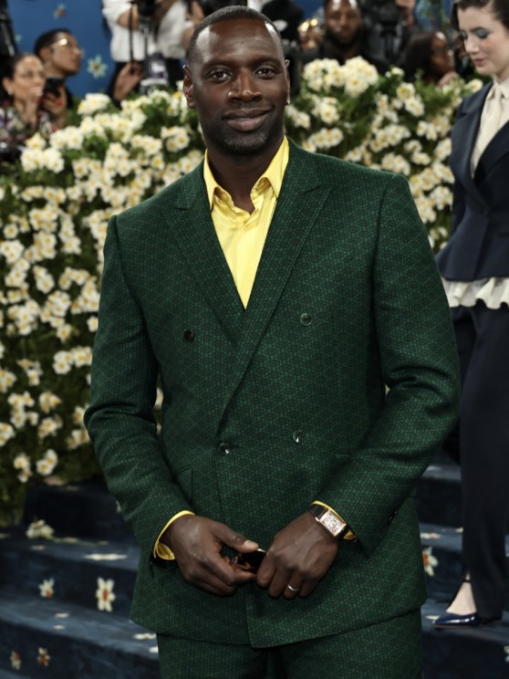 Omar Sy was donning the limited edition Jaeger-Lecoultre Reverso Tribute Chronograph in pink gold (750/1000) © Jaeger-LeCoultre