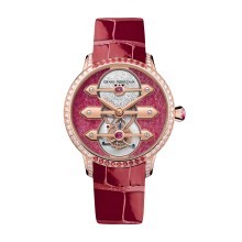 Three Gold Bridges Ruby Heart