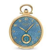 Pocket watch Wood Marquetry "Bald Eagle"