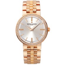 Traditionnelle gold bracelet small size diamond-set