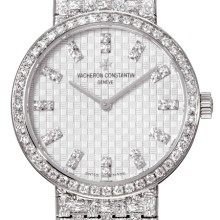 Classique gold bracelet small model diamond-paved