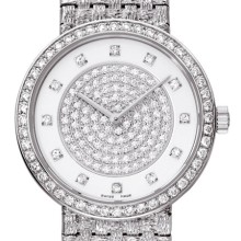 Classique gold bracelet small model diamond-paved