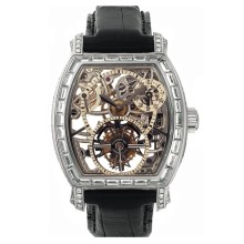 Openworked tourbillon high jewellery
