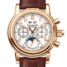 Split seconds chronograph with 30 minute counter and perpetual calendar