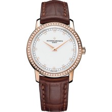 Traditionnelle small size diamond-set manual-winding