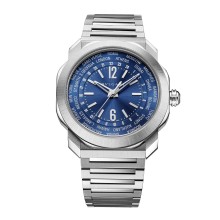Octo Roma Worldtimer Stainless Steel 