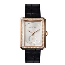 Beige gold large model with diamonds