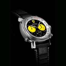 Ferrari Rattrapante Yellow Counters 45 mm, Steel