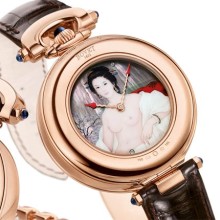 Tourbillon 5jours Heures Sautantes Aiguillage Inversé "Geisha"