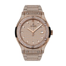 King Gold Bracelet Full Pavé 42mm