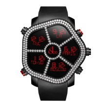 Ghost Two Rows White Diamond bezel