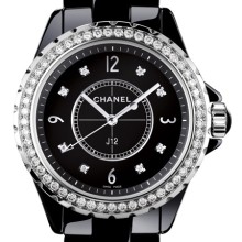 Noire Lunette Fine Sertie De Diamants