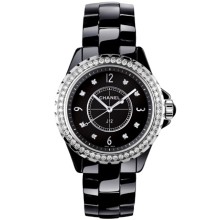 Noire Lunette Fine Sertie De Diamants
