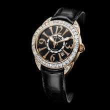 Piccadilly 40 Rose Gold - Baguette - Black Dial