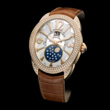 Regent 1609 AD - 4452 - Rose Gold - Three Rows of Diamonds