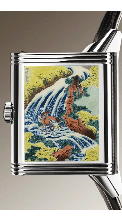 Tribute Enamel Hokusai - The waterfall at Yoshino © Jaeger-LeCoultre